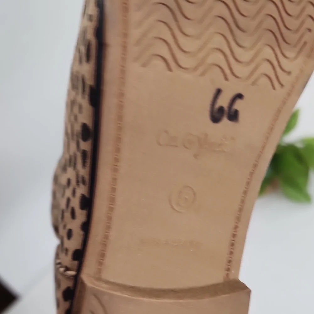 Cat & Jack Tan and Black Cheetah Print Kids Ankle Boots